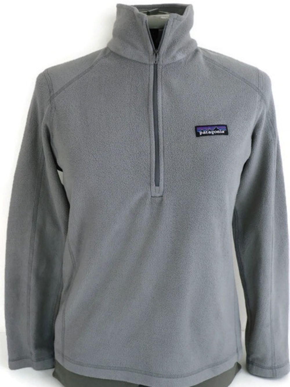 Patagonia Women's Micro D® 1/4-Zip Fleece Pullover Small Grey Sweater Hiking